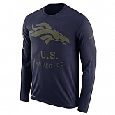 Men's Denver Broncos Nike Salute to Service Sideline Legend Performance Long Sleeve T-Shirt Navy,baseball caps,new era cap wholesale,wholesale hats